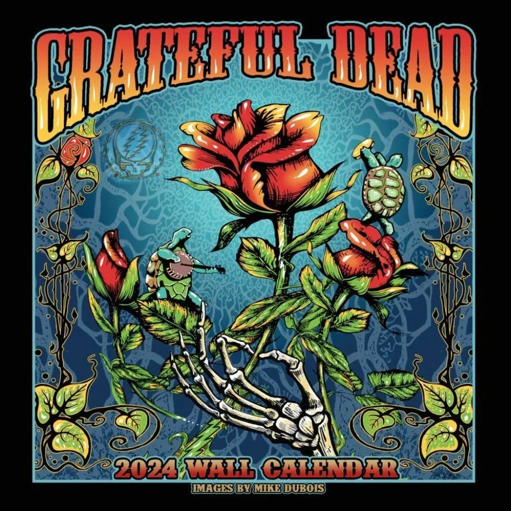 3 Grateful Dead 2024 Wall Calendars by Mike DuBois ~ 12
